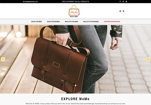 Online Store for Bags and more