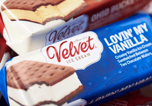 Velvet Ice Cream Novelty packaging