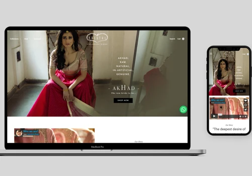 Website Design for Luxury Womens wear