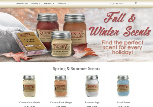 Sydney Candle - Long term client 2012-2021