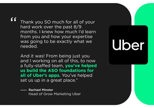 App Store Optimisation & Organic Growth for Uber