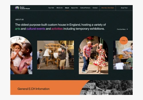 Brand Identity and Website for Exeter Custom House