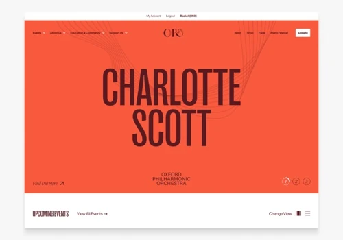 A New Website for Oxford Philharmonic Orchestra