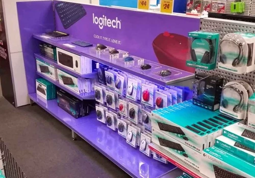 Brand blocking point of sale display in retail