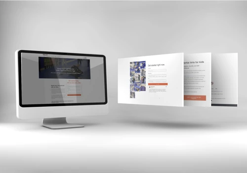 A high conversion website for a martial arts studio