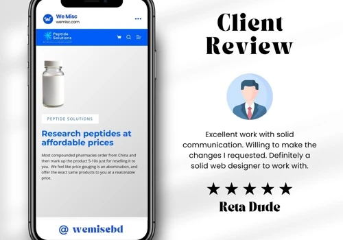 Client's Testimonials- Web Design-Medical Store