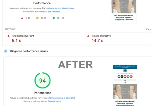 Website Speed Optimization for MagicSleek