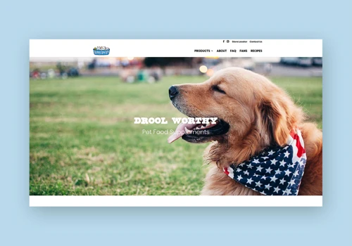 Web Development for Pet Food Company