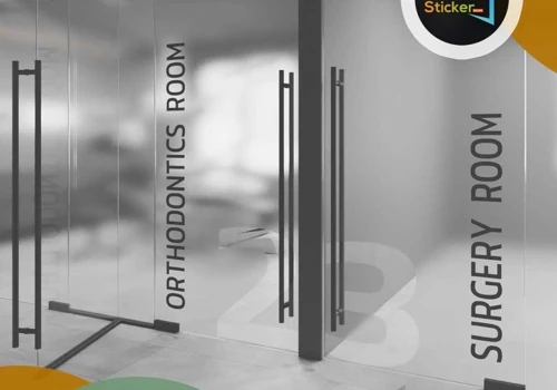 Frosted Glass Sticker Design in Dhaka.