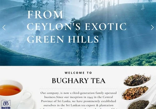 Tea Company Website Design