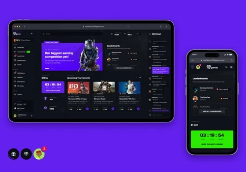 365games – an eSports platform & marketing website
