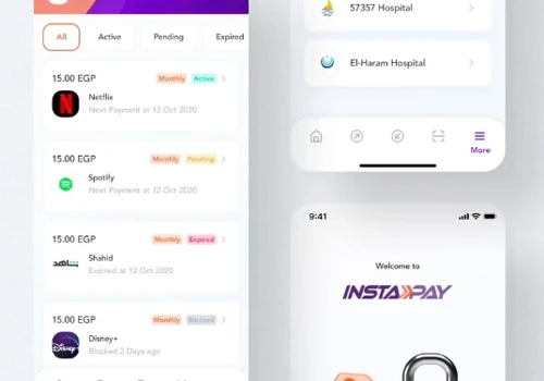 Instapay Mobile app design