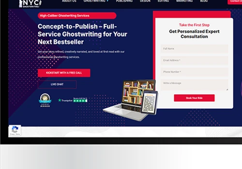 Web Design & Dev for Ebook Writing Services