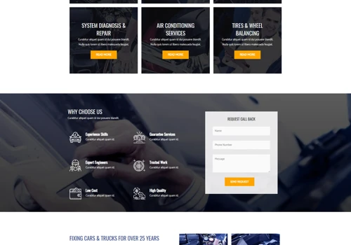 Auto Repair Website Design