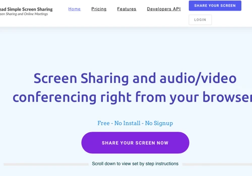 Dead Simple Screen Sharing