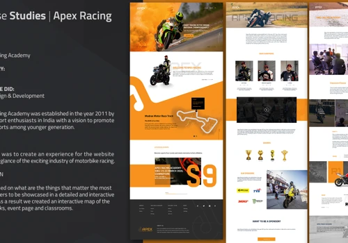 Apex Racing - Website Design