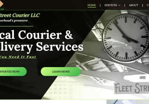 Local Courier & Delivery Service Web Design