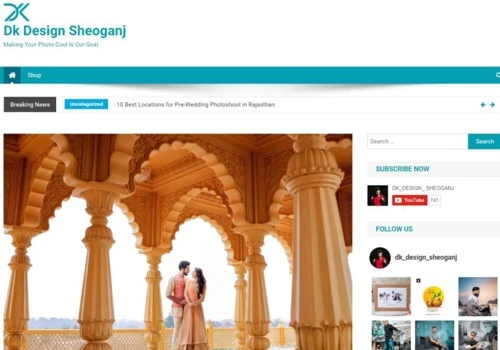 blog website for Photo Design