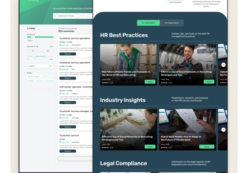 Responsive website design (The Staff list)