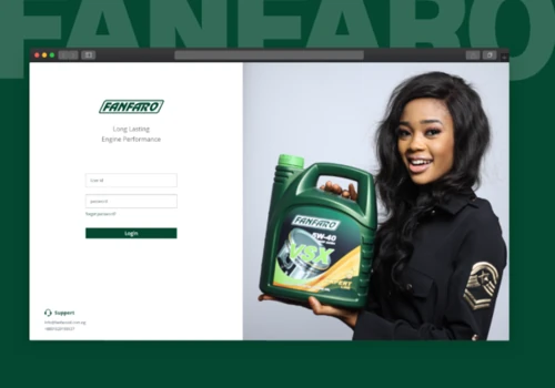 Web App For Fanfaro Oil Nigeria