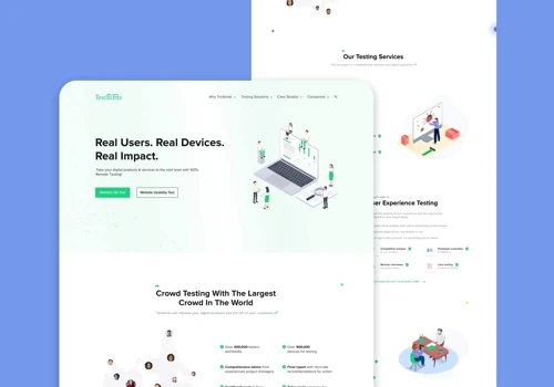 TestBird - Landing page redesign