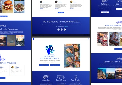 Big Blue Q is a food truck, catering service, and