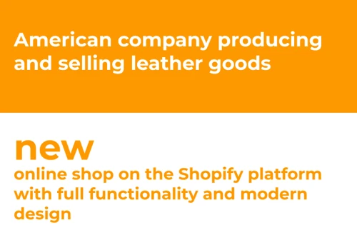 Development of an online store for the US market.