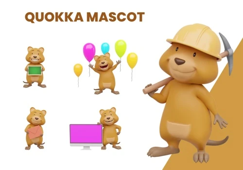 3D Quokka Mascot