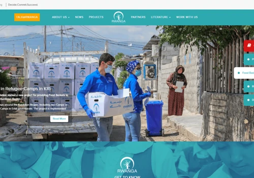 Rwanga Foundation Website Design and Development