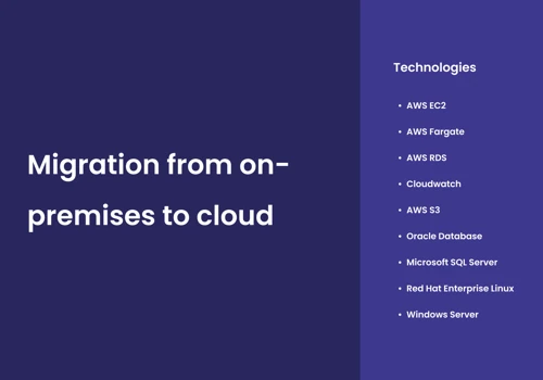Migrate Oracle DB from on-prem to AWS Cloud