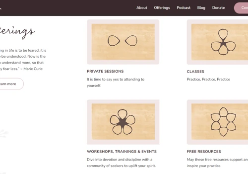 Jovinna: A Private Yoga Trainer Website