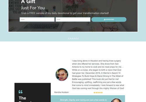 Walda Collins Website Re-Design