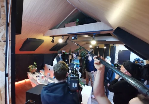 Interview filming in Lisbon
