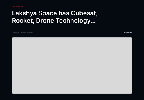 Lakshya Space Agency Website Development
