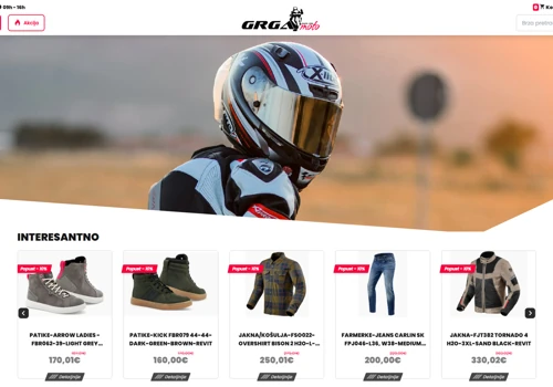 Motorbike parts e-commerce store