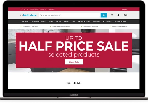 Site performance and SAP integration focus for re-launched bathstore website