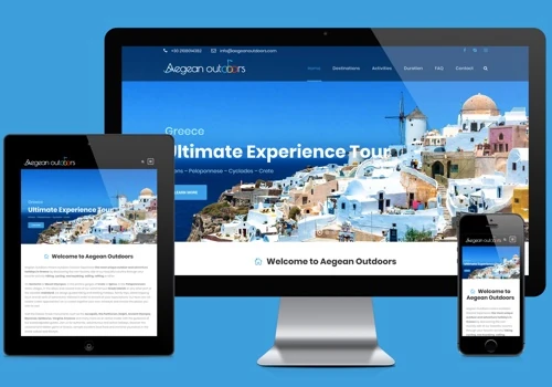 Aegean Outdoors Adventure Travel Operator Website