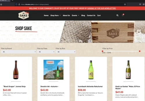 DC Sake E-commerce