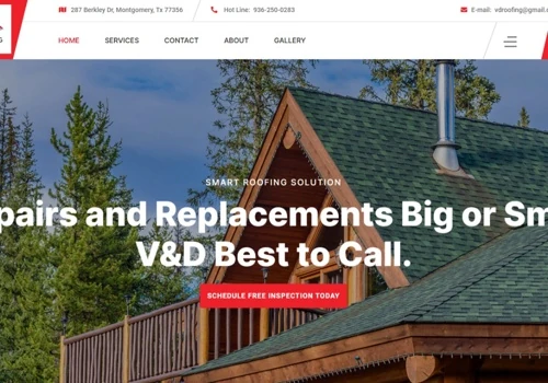 Website Design V&D Roofing