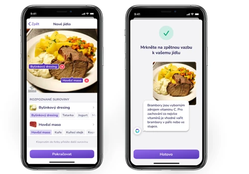 Food recognition app