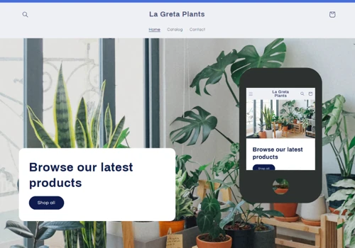 La Greta Plants (Shopify Website)