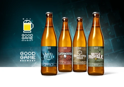 GOOD GAME BREWERY, Packagings logo and labels