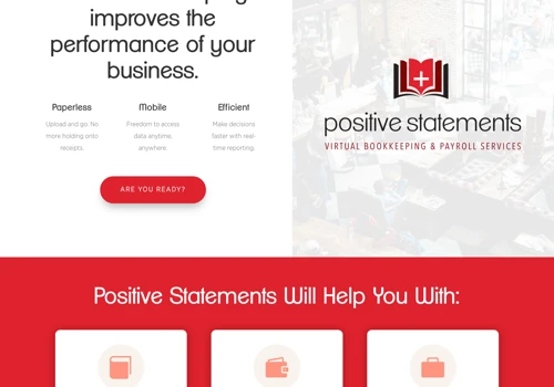 Positive Statements Website Design