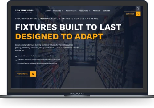 Corporate Website Redesign for Industrial Manufact
