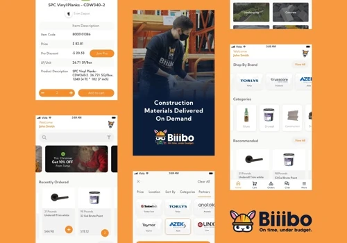 Biiibo - Construction Marketplace UI/UX Project