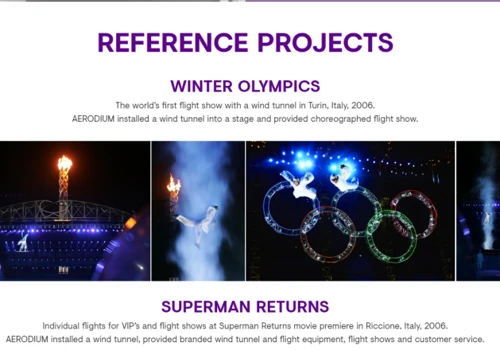 Aerodiem case study. Lead generation. Increase the number of customers around the world (potential customers: large shopping centers, very large events like exhibitions and concerts, amusement parks like Disneyland.