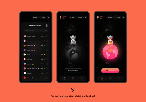 Alpaca VPN App for Android and iOS.