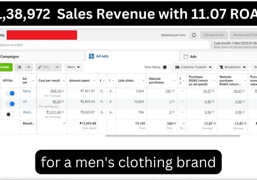 Generate 1 Lakh Revenue over 12k ad spent