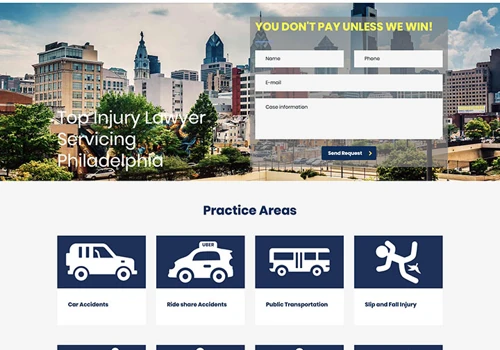 Web design for Robert Katz Injury Lawyer Office