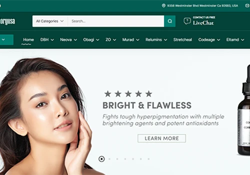 E-Commerce Dev for skin care